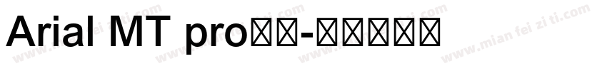 Arial MT pro字体字体转换
